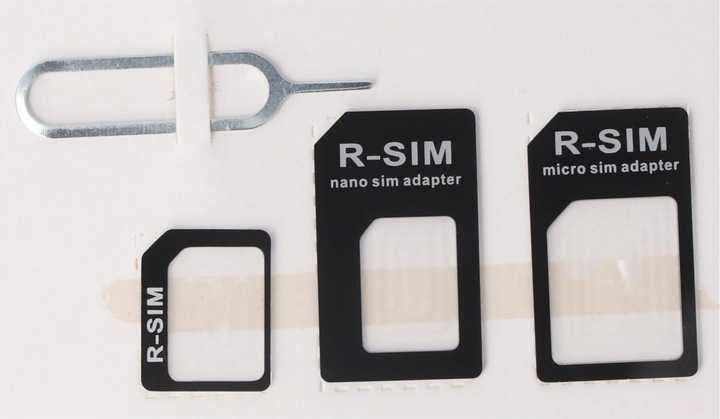 AccuCell Adattatore per scheda SIM 4in1, adattatore da Micro-SIM a SIM, da Nano-SIM a SIM, da Nano-SIM a (Porta SIM)