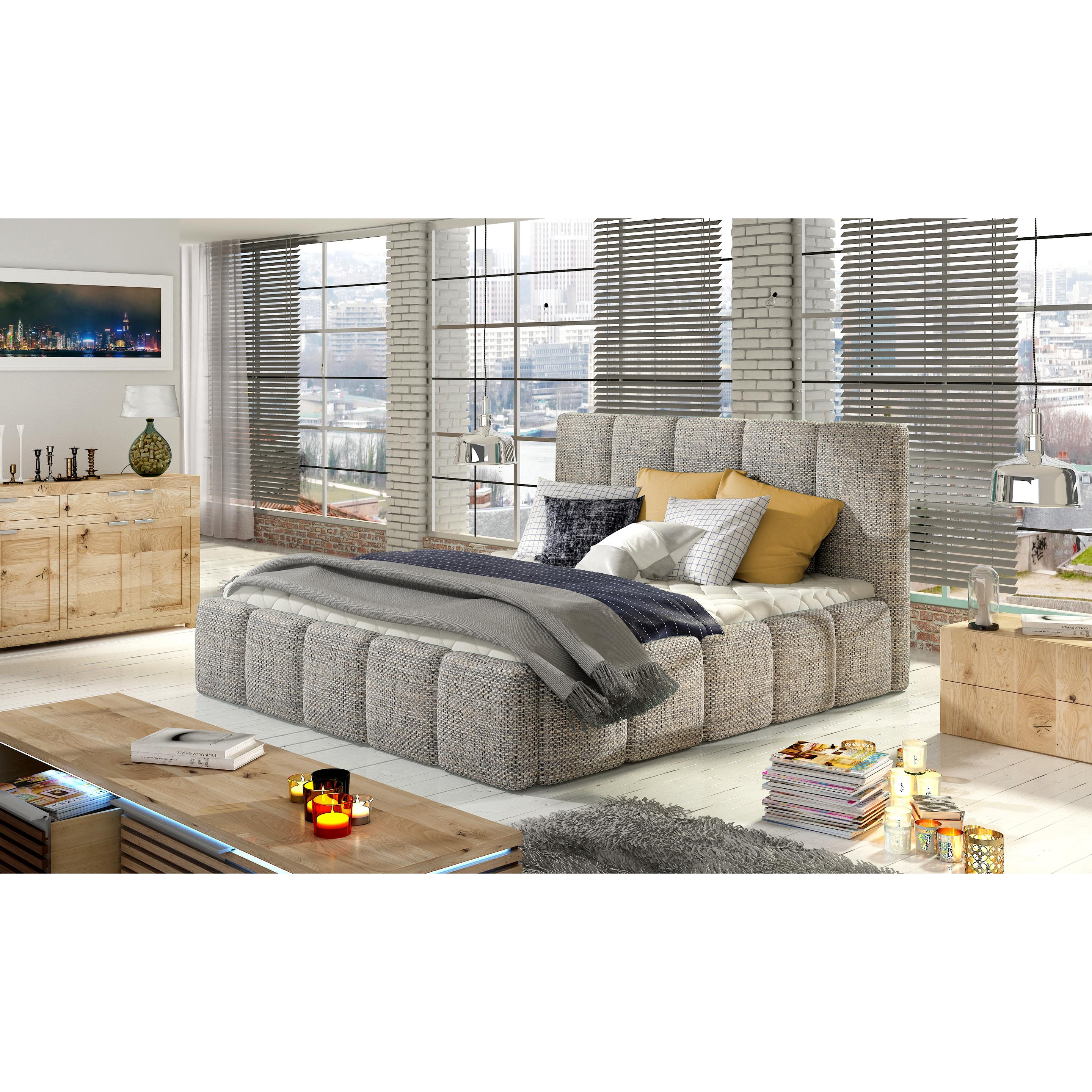 ELTAP, Bett, Edvige mit Stauraum (140 x 200 cm)