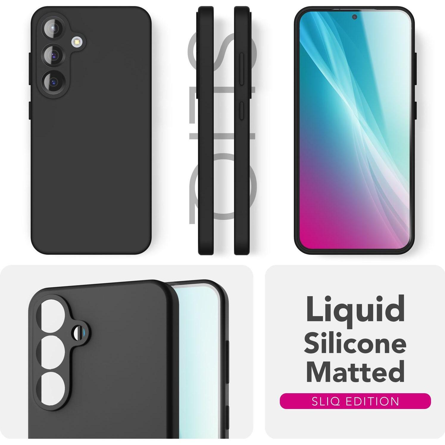 Thumbnail - Nalia Phoenix - Abwischbare Flüssigsilikon Hülle - Easy Clean Liquid Silicone Cover (Samsung Galaxy S25), Smartphone Hül...