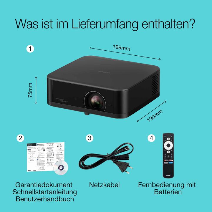 Actual product image Epson Lifestudio Pop - EF-62B (4K, 700 lm, 1.2:1)