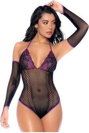 Produktbild Mapale Whispered Lace Fishnet Bodysuit (One Size)