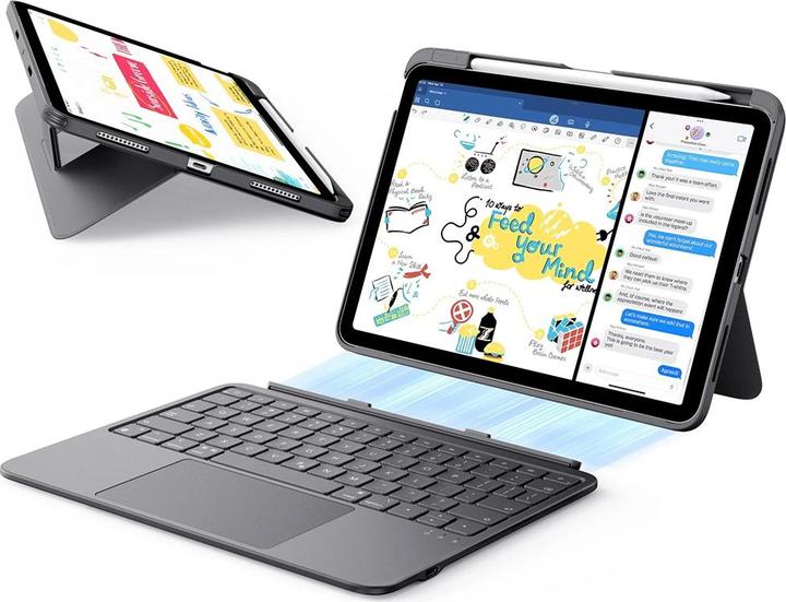 ESR Copertura Tastiera per iPad Air 11 e Air 10.9 (Apple iPad Air 11 2024, Apple iPad Air 11 2025, Apple iPad Air 11 2026)