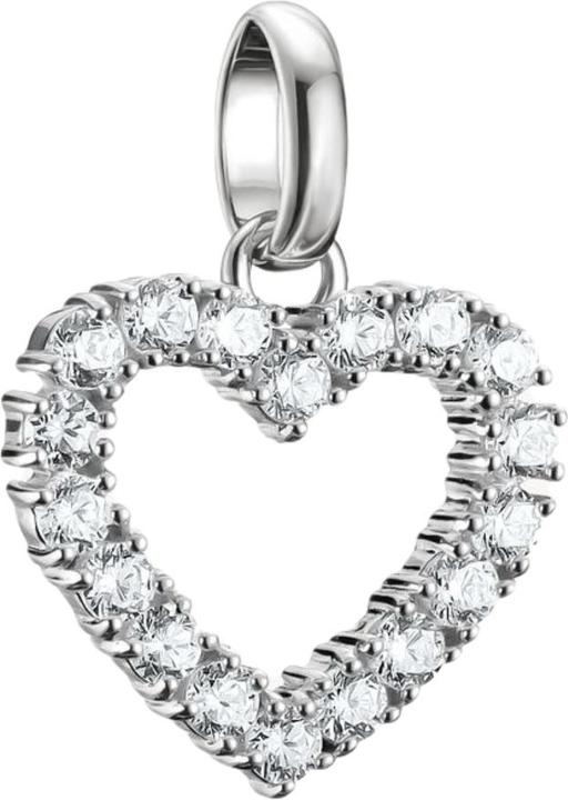 Produktbild Thomas Sabo Charm-Anhänger Herz mit weissen Steinen Connect Silber (Sterling Silber)