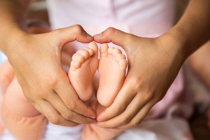 Actual product image Tiny Treasures Pink Bunny Baby Blond Hair (30542)