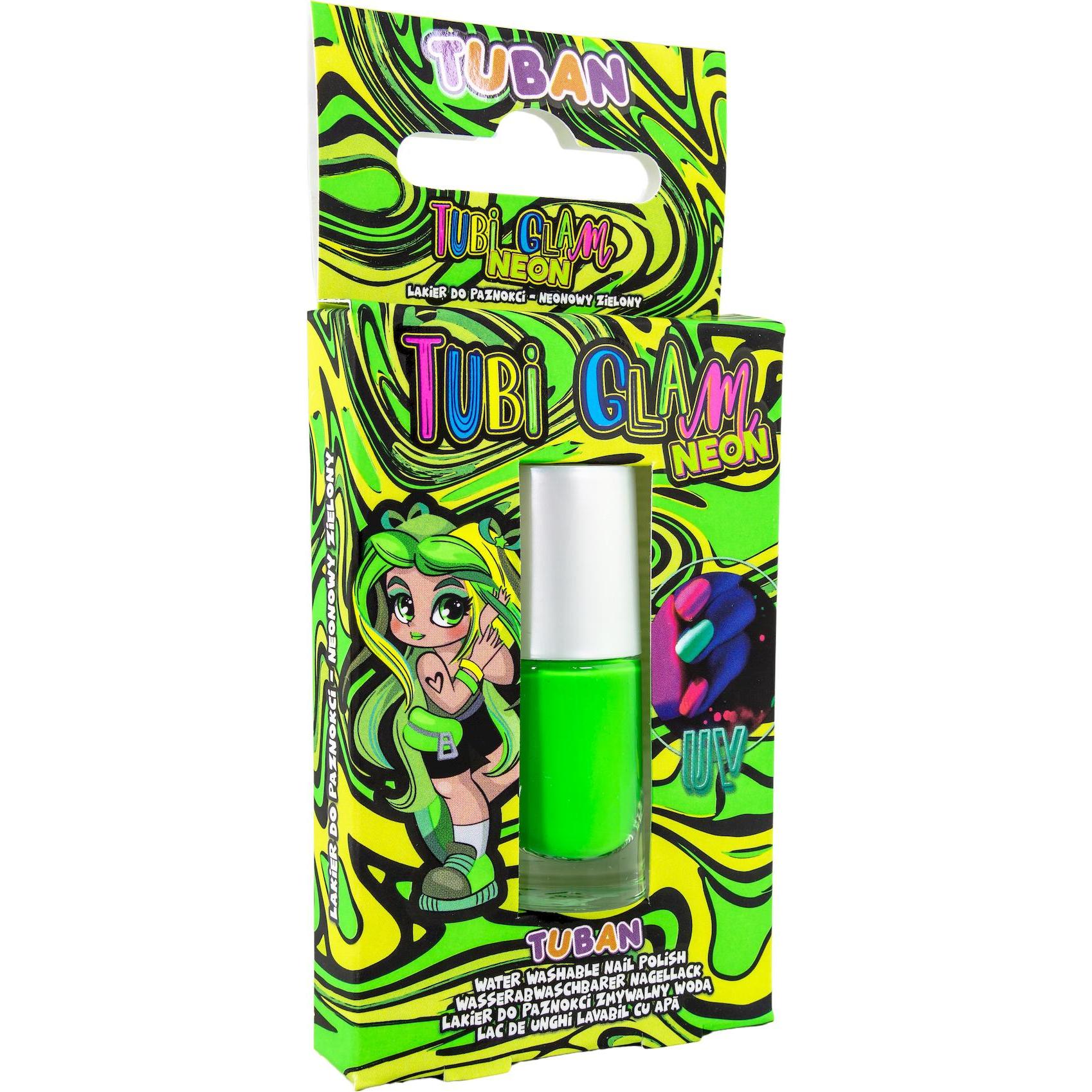 Tuban, Smalto Per Unghie, Smalto Tubi Glam - Verde Neon 5 Ml (Verde Neon, Smalto)