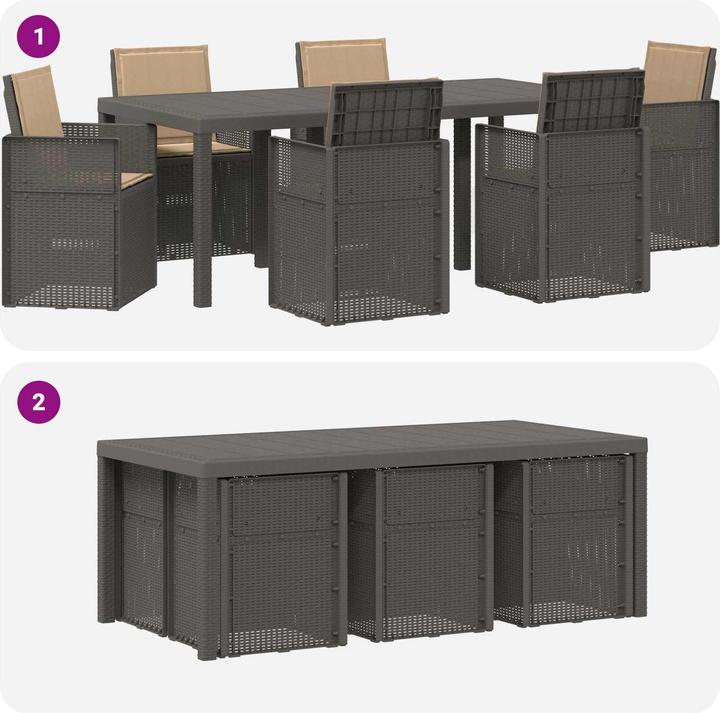 Image du produit vidaXL Modernes Esszimmer-Set (200 x 100 x 73 cm)