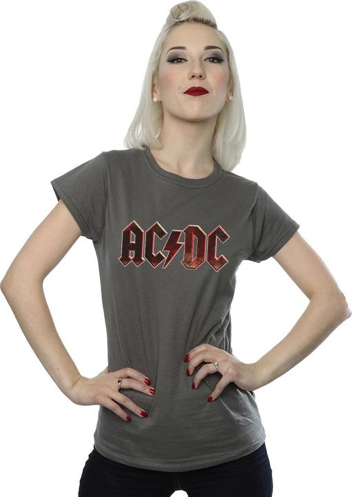 Produktbild AC/DC Raw Distressed Logo TShirt aus Baumwolle (S)