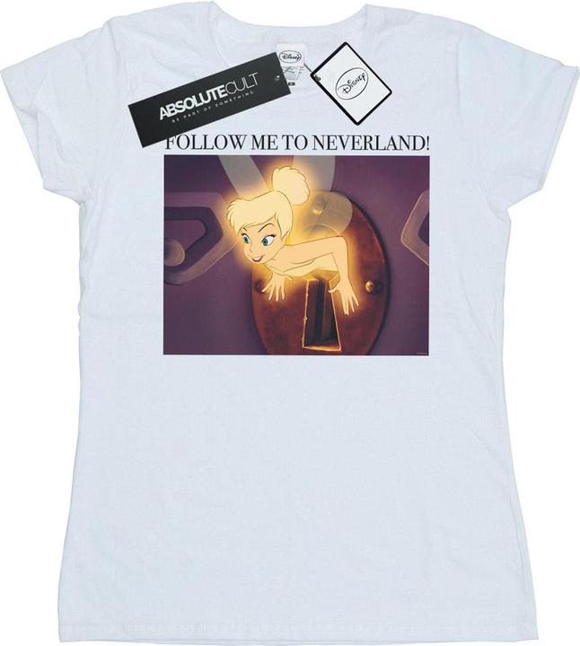 Actual product image Disney Womens/Ladies Tinker Bell Follow Me Cotton T-Shirt (L)