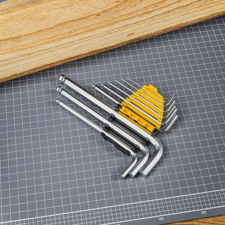 Actual product image Deli Tools Long Hex Key Sets 1.5-10mm EDL3088 (silver)