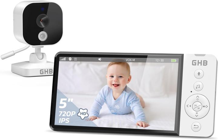 Produktbild GHB Babyphone mit Kamera und 5 Zoll HD-Display (Babyphone mit Kamera)