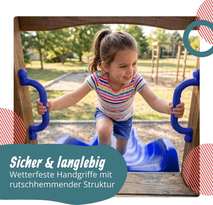 Produktbild Relaxdays Klettergerüst-Griffe (Blau)