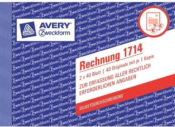 Actual product image Avery Invoice (40 x)