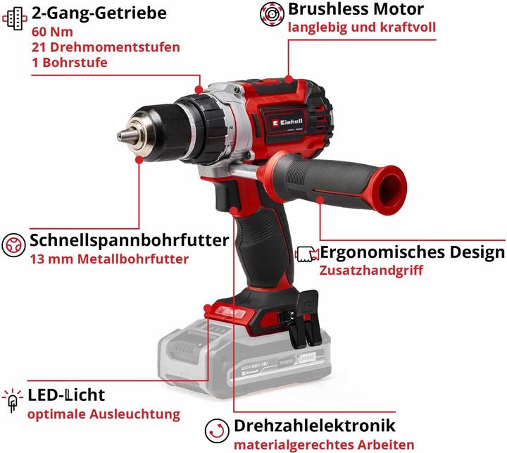 Produktbild Einhell TP-CD 18/60 Li BL Solo (Bohrschrauber)