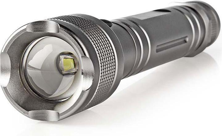 Actual product image Nedis LED torch, Premium, 500lm - silver (4.40 cm, 500 lm)