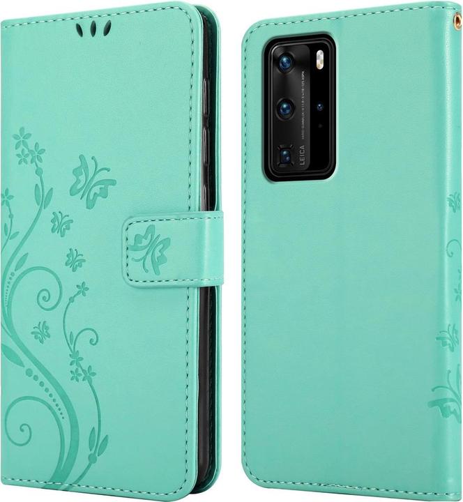 Actual product image Cadorabo Flower Book Cover (Huawei P40 Pro)