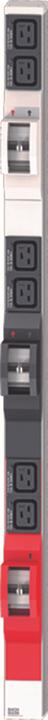 Produktbild Bachmann IT PDU ALU 0HE 6x C19 6x Leitungsschutzschalter CEE 3x32A rot (6x, 3 m)