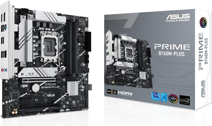 Actual product image ASUS PRIME B760M-PLUS (LGA 1700, Intel B760, mATX)