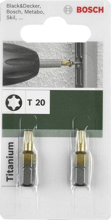 Actual product image Bosch Zubehör Torx bit T 20 Accessories TiN (T 20)