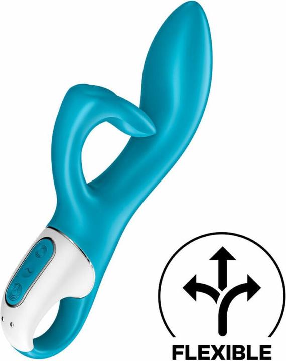 Actual product image Satisfyer Embrace Me Rabbit Vibrator - Turquoise