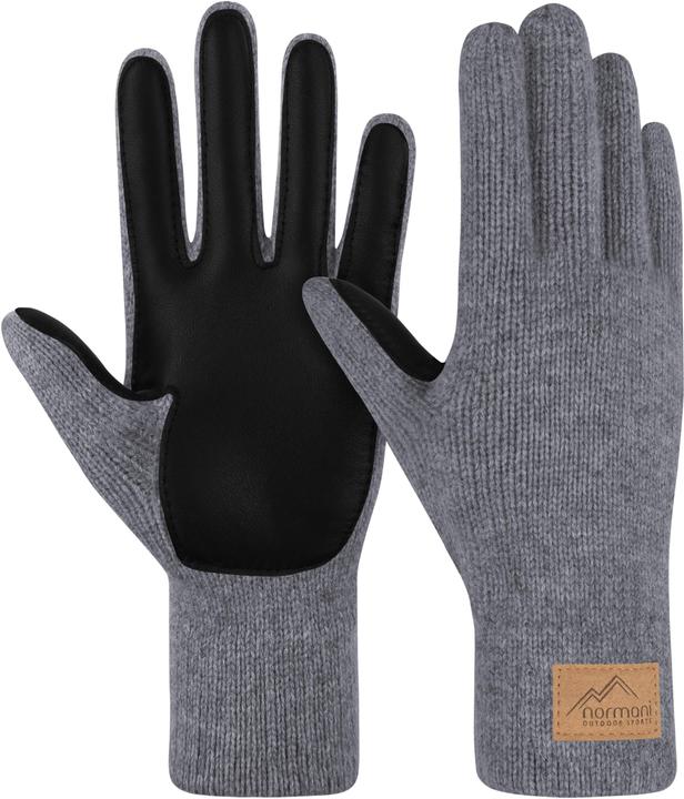 Produktbild Normani Damen Merino Strick-Fingerhandschuhe mit Schafleder „Nakara" - 9643 (6.5)