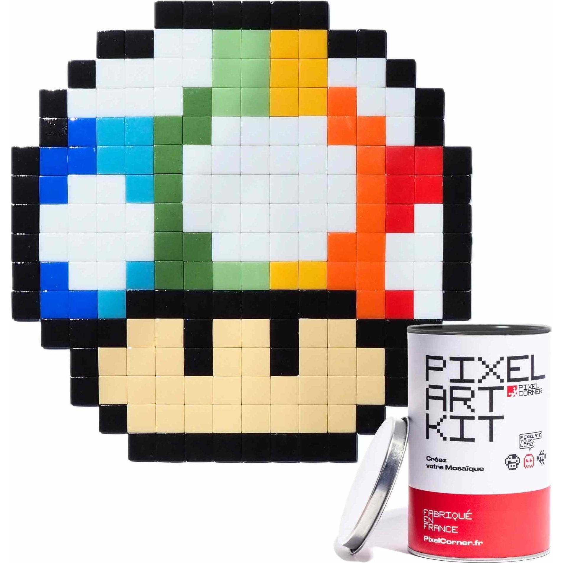 Pixel Corner dekorationsset rainbow - pixel art