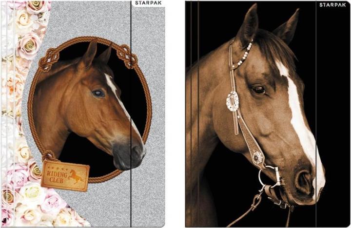 Actual product image Starpak folder with paper eraser a4 horses foil (A4)