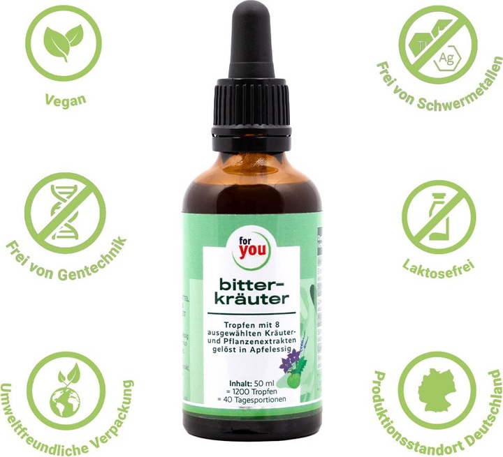 Actual product image For You bitter herbs drops (1 Piece, Droplet)
