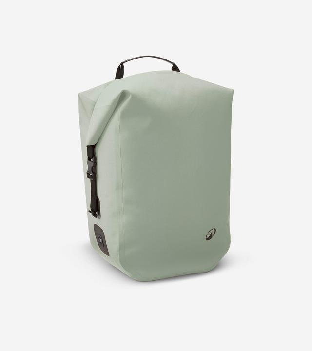 Btwin Fahrradtasche 900 wasserdicht 27 Liter salbeigrün (27 l, Sacoches)