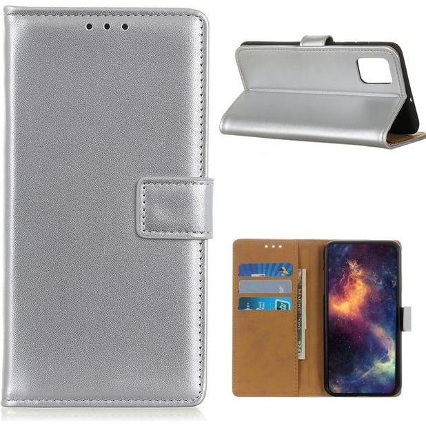 Thumbnail - MU Classic Classic II Leder Bookcover Series (Xiaomi Mi 10T Pro), Smartphone Hülle, Silber