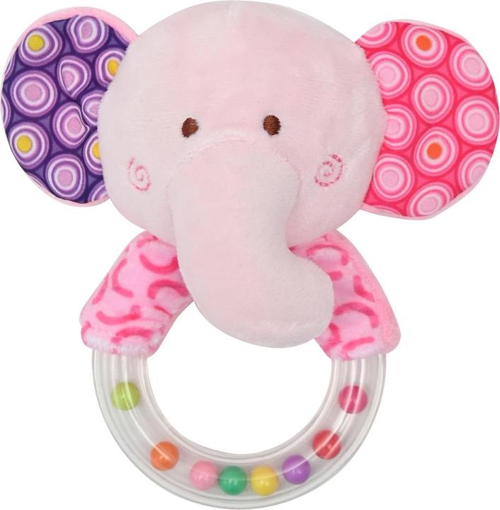 Actual product image Lorelli Baby soft toy rattle ring 13 cm