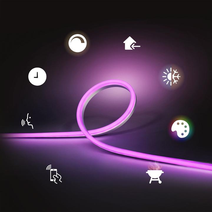 Produktbild Philips Hue LED Stripe Lightstrip Outdoor (DE Stecker) (Mehrfarbig, 200 cm, Outdoor)