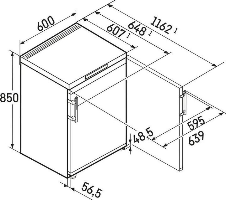 Produktbild Liebherr FNsddi 1624 001 20 (Freistehend, 92 l)