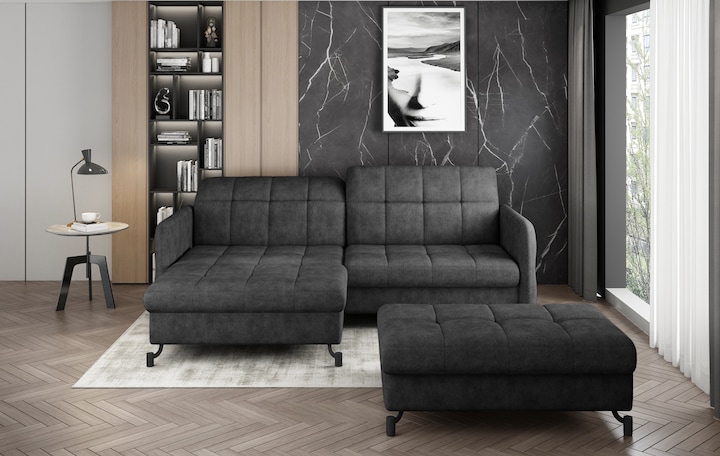 Produktbild ELTAP Narożnik Lorelle + Pouf (Ecksofa, Polstergruppe, Bettsofa)