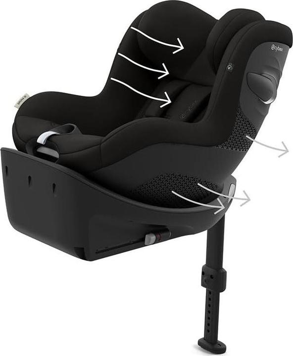 Actual product image Cybex SIRONA Gi I-SIZE incl. newborn insert Magic Black | black (Reboarder)