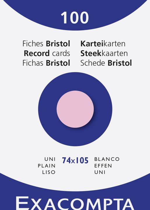 Actual product image Exacompta Index cards (74 x 105 mm, 205 g/m², 100 x)