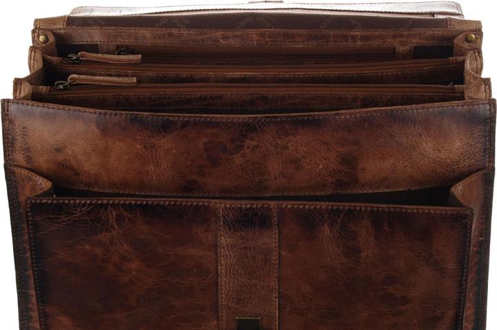Actual product image Greenland Nature Mascu & Line briefcase leather 40 cm