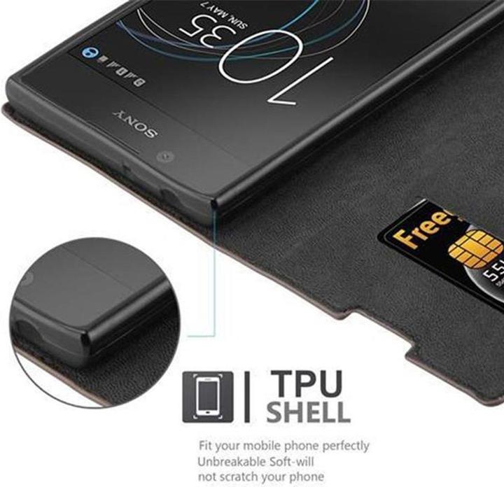 Actual product image Cadorabo Book Invisible Magnet Cover (Sony Xperia L1)