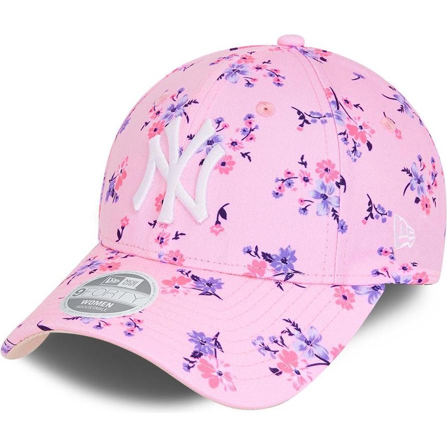 New Era, Damen, Cap, 9Forty Damen Cap - Floral New York Yankees Rosa, Rosa