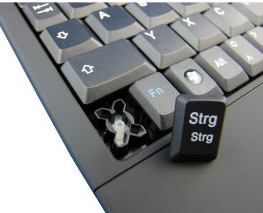 Actual product image KeySonic TAS ACK-540U+ Corded (DE) MINI Touchpad SoftSkin bw (DE, Cable)