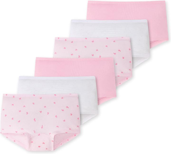 Immagine prodotto Schiesser Confezione da 6 pantaloncini da bambina in cotone biologico 95/5 (92, confezione da 6)