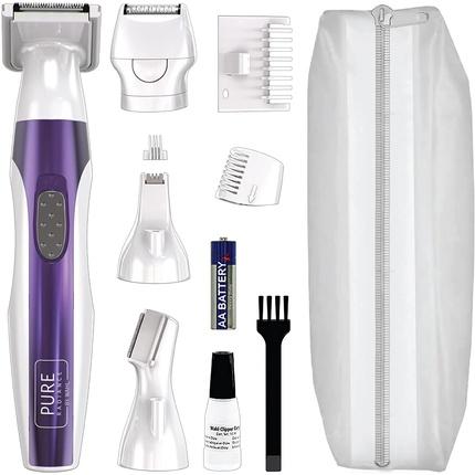 Wahl Gesichts- und Körperhaarentferner Pure Radiation Women's Shaver 4-in-1 Battery Trimmer Full Body