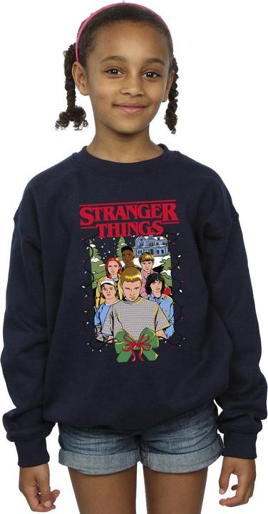 Produktbild Netflix Stranger Things Christmas Poster Sweatshirt Mädchen (140, 146)
