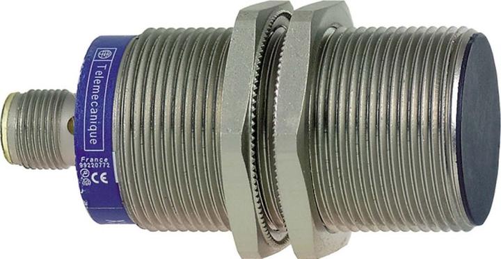 Produktbild Schneider Electric Induktiver Sensor zylindrisch O 30 NPNNC 1224V bündig Sn 15mm Anschluss M12 (Sensor)