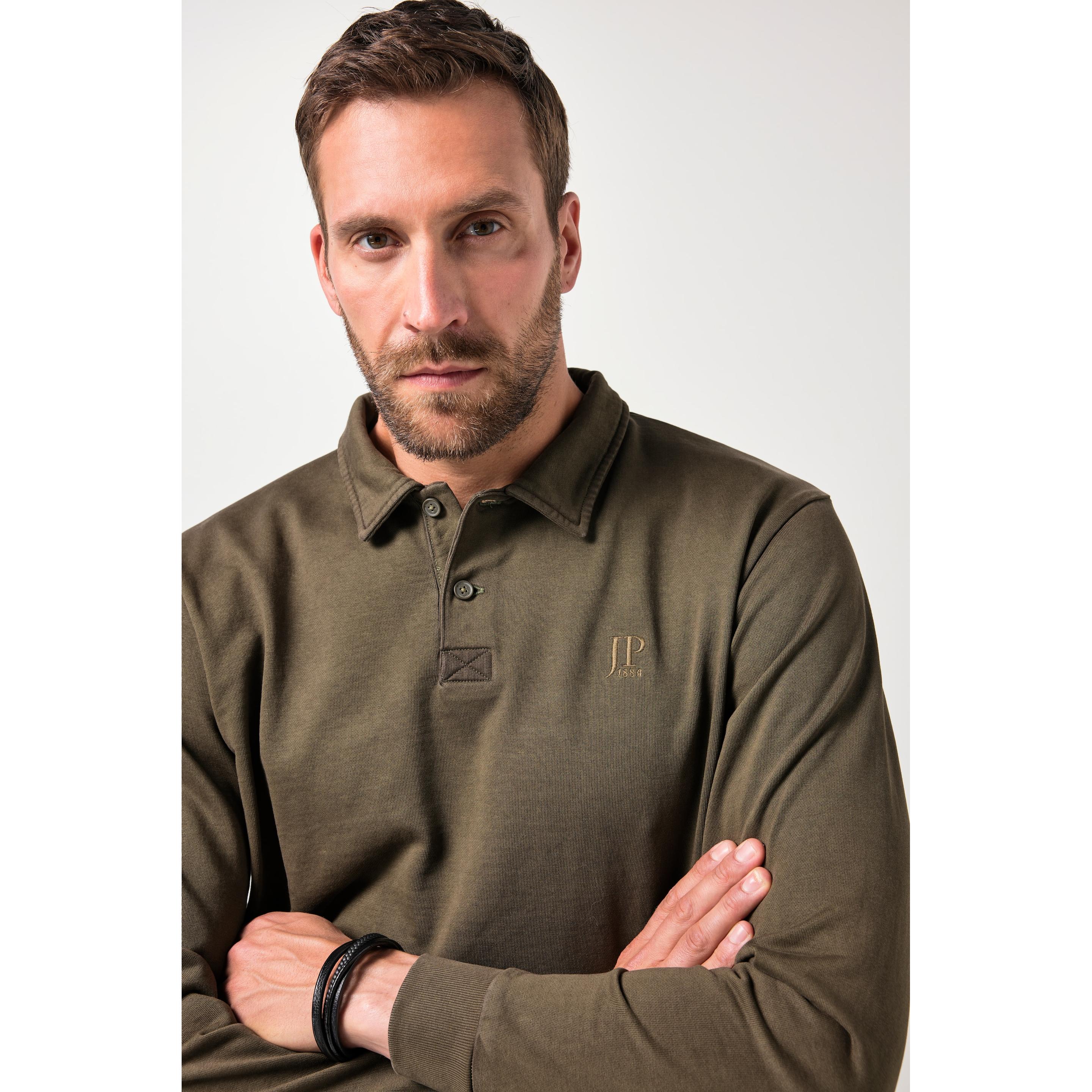 JP1880 Sweat-shirt de rugby JP 1880, style vintage, petit flocage