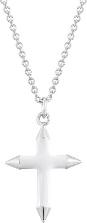 Produktbild Glanzstücke München Damen Kreuz Sterling Silber Silber 40,0 cm Basiskette + 5,0 cm Verlängerung - 33816 (Sterling Silber rhodiniert, 40 - 45 cm)