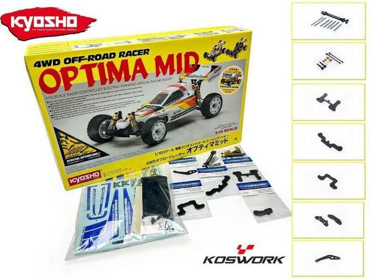 Immagine prodotto Kyosho Buggy Optima Mid Koswork Edition, 4WD, 1:10, Kit (Kit)