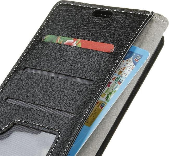 Actual product image MU Classic Litchi Leather Bookcover II Series (Wiko Sunny 3)