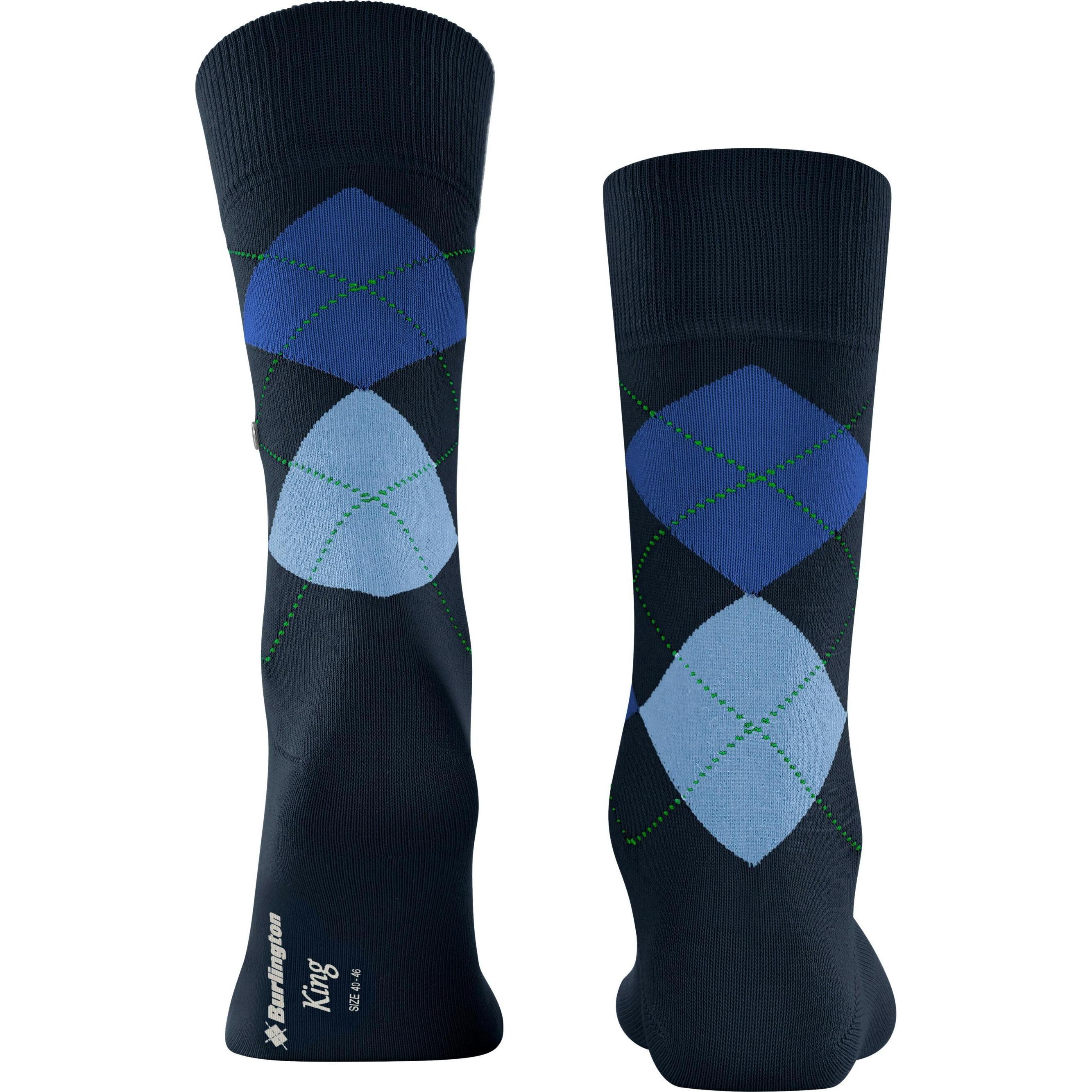 Thumbnail - Burlington, Herren, Socken, M's KING, Blau, (40 - 46)