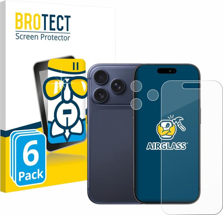 Image du produit BROTECT AirGlass Verre (6 pièce(s), Apple iPhone 17 Pro)