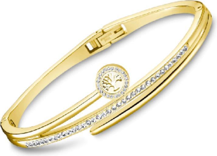 Immagine prodotto Lotus Stile - Bracciale in acciaio placcato oro Tree of Life Donna Basic LS2123-2 / 3 (L) (6.10 cm, Acciaio inossidabile)